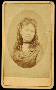 Mrs. John Dominis, carte de visite by M. Dickson