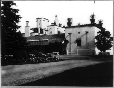 Mrs. Phoebe Apperson Hearst's home, Pleasanton, Cal.- exterior side LCCN2004677156