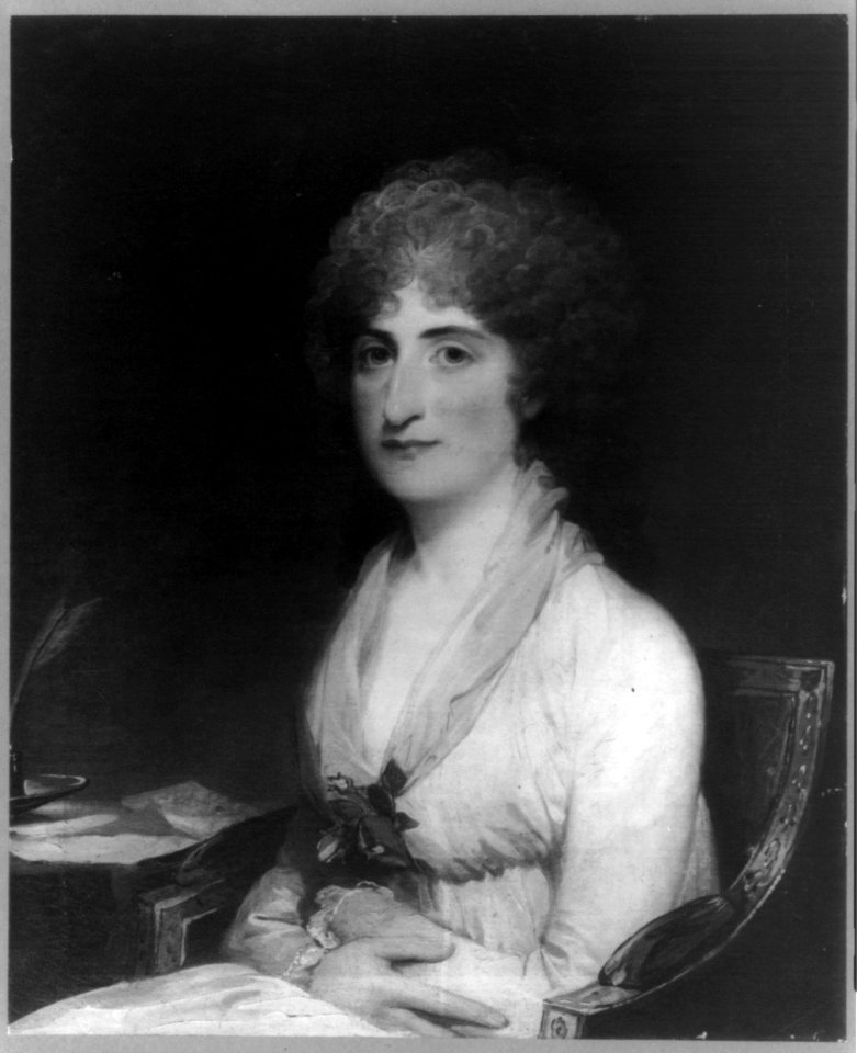 Mrs. Richard Peters, Jr., (Abigail Willing), half length portrait, sitting LCCN2017647272