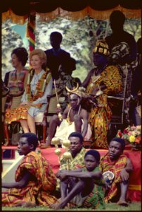 Mrs. Nixon attends a ceremony in Ghana - NARA - 194403