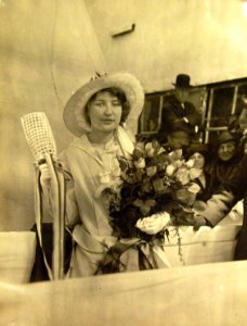 Ms. Lorena J. Cruce, launching of USS Oklahoma (BB-37), Camden, New Jersey, 1914 (20706680003)