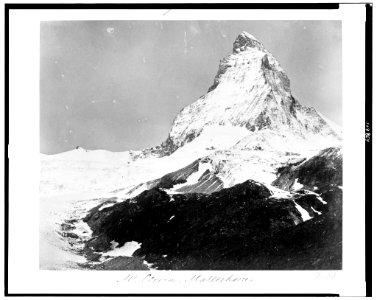 Mt. Cervin. Matterhorn LCCN94513996