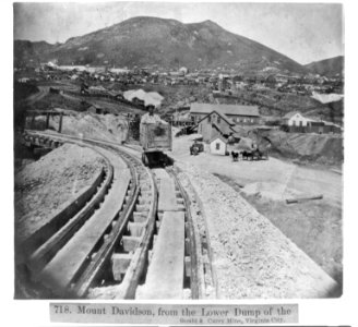 Mt. Davidson, from the Lower Dump of the Gould & Curry Mine, Virginia City LCCN2002720140