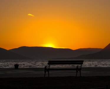 Evening water sun