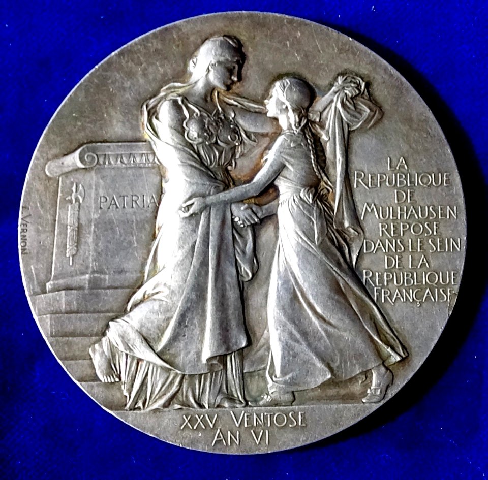 Mulhouse within Alsace 1798 to 1898, obverse
