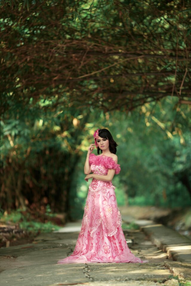 Dress make up the leaves are dull