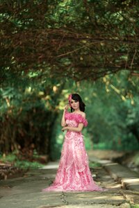 Dress make up the leaves are dull