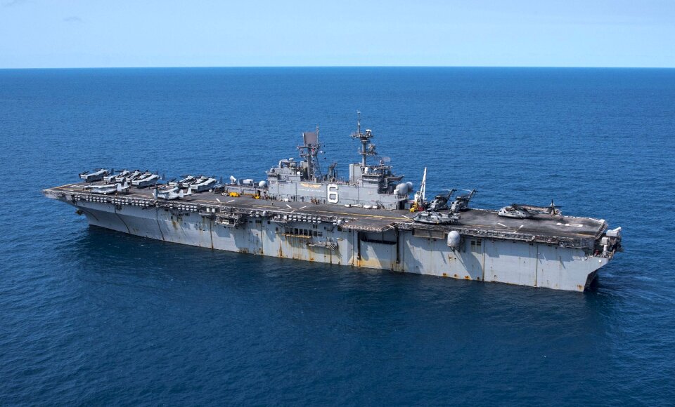 United states navy ship landing helicopter dock