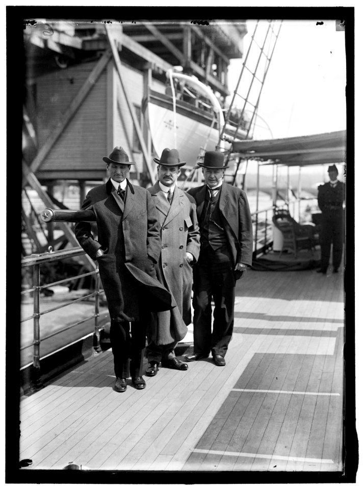 McADOO, WILLIAM GIBBS, HOUSTON, DAVID FRANKLIN, SECRETARY OF AGRICULTURE, 1913-1920; BURLESON, ALBERT SIDNEY, REP. FROM TEXAS, 1899-1913; POSTMASTER GENERAL, 1913-1921) TARGET PRACTICE LCCN2016864467