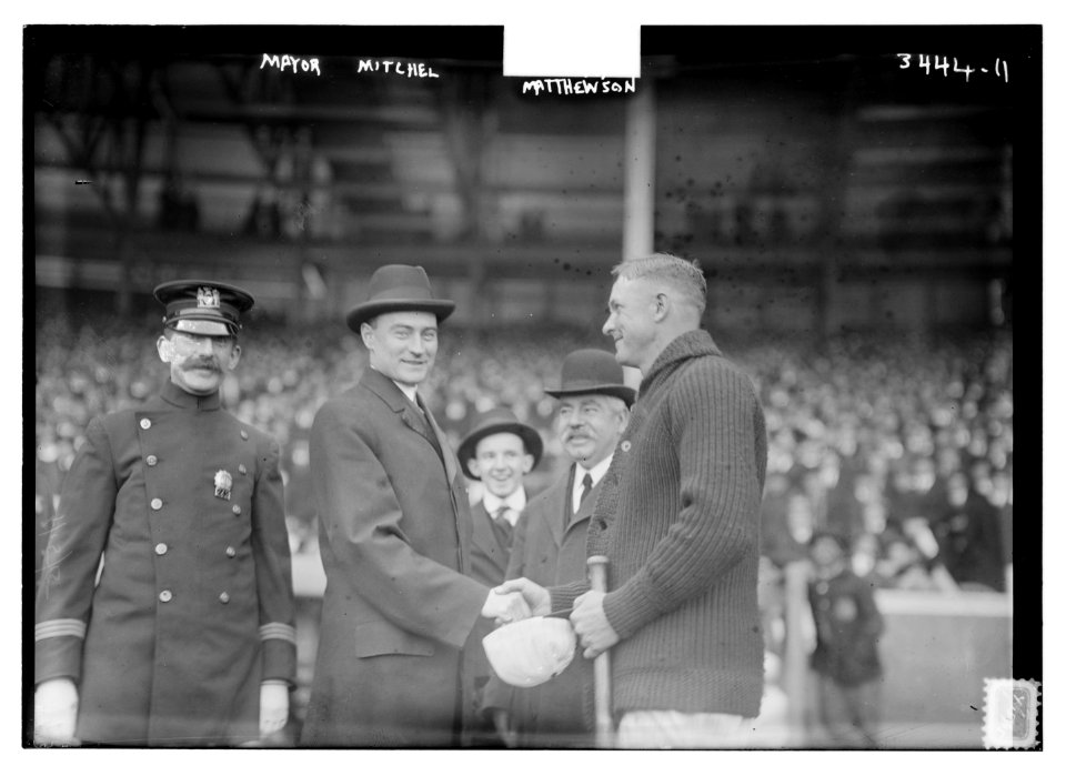 Mayor Mitchel & (Christy) Mathewson LCCN2014698786