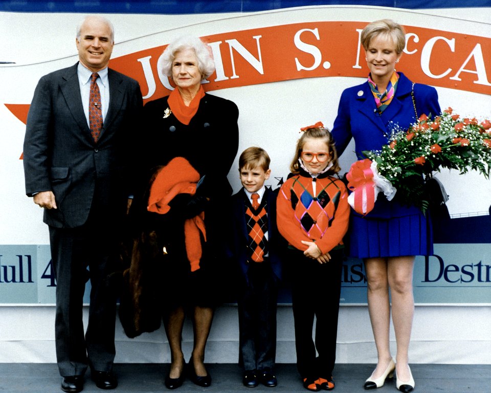 McCains Dedicate Ship in 1992