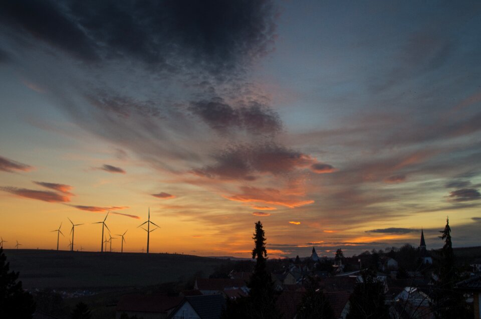 Sunset houses village
