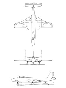 McDonnell F2H-3 Banshee line drawings photo