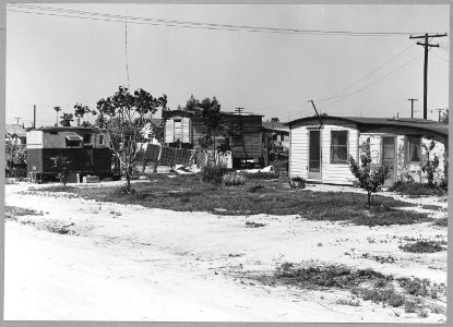 McFarland, Kern County, California. Homes in McFarland shacktown. - NARA - 521686 photo