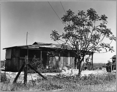 McFarland, Kern County, California. Recent construction on eastern border, the new section of McFarl . . . - NARA - 521684
