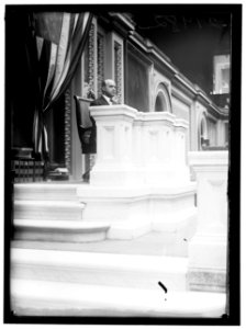 McKEOWN, THOMAS DEITZ. REP. FROM OKLAHOMA, 1917-1921, 1923-. IN SPEAKER'S CHAIR LCCN2016869691
