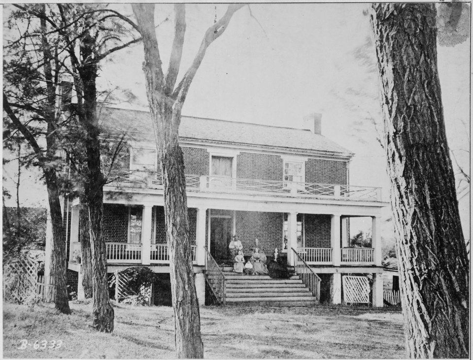 Mclean House, Appomattox Court House, Va., where the capitulation was signed by Lee and Grant, 1865. - NARA - 530400