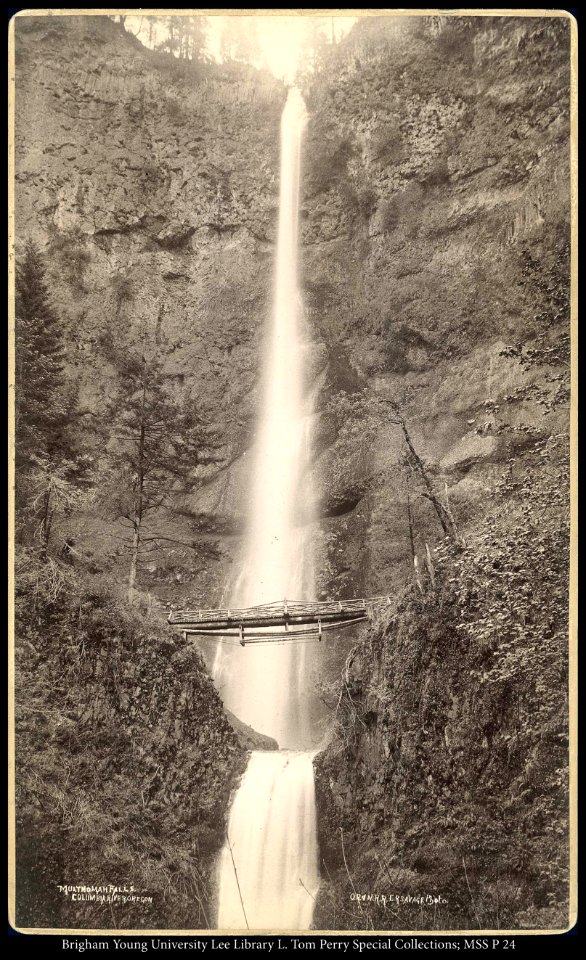 Multnomah Falls, Columbia River, Oregon, O.P.N.R.R. C.R. Savage, Photo