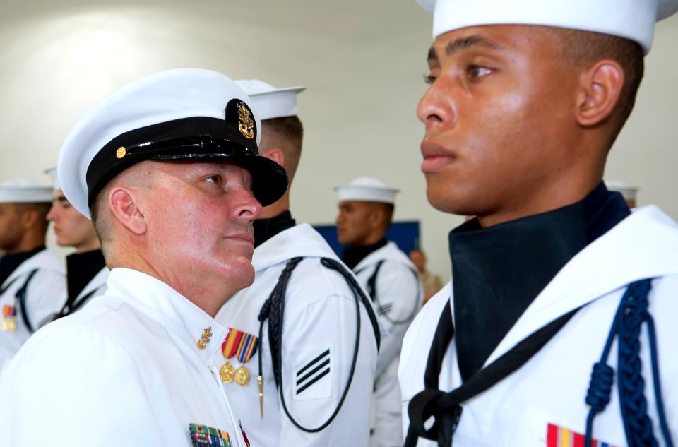 MCPON conducts a personnel inspection. (20078543419)