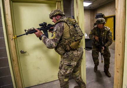 Breach firearm assault rifle photo