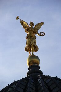 Statue angel blue angel
