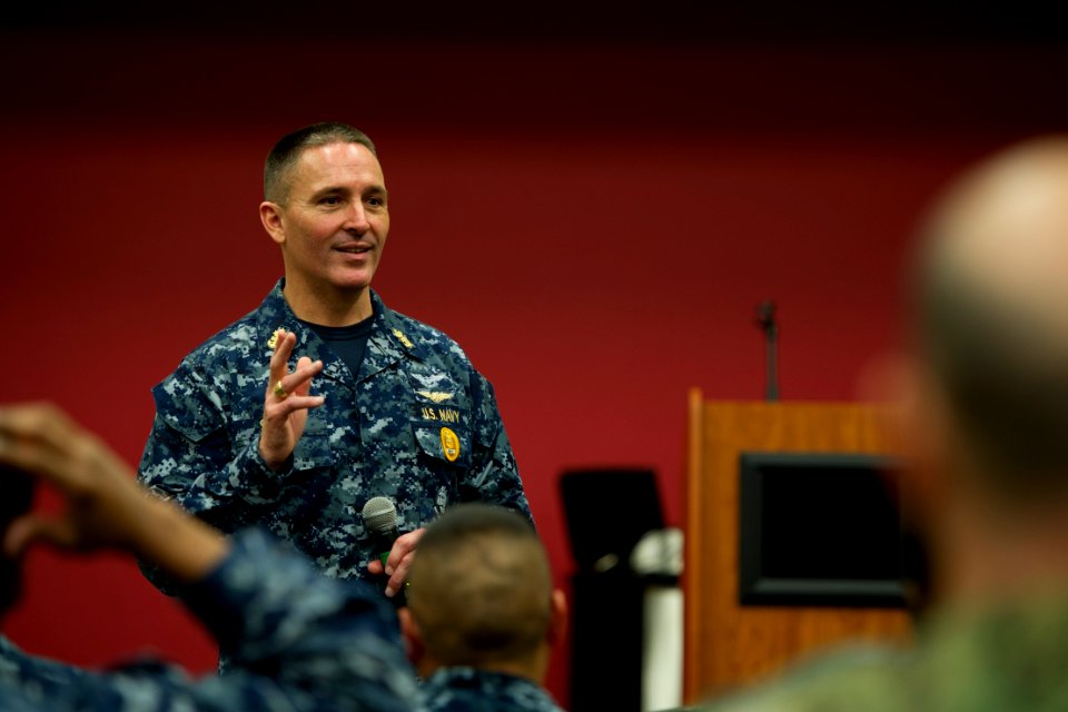 MCPON Stevens speaks in Jacksonville, Fla. (8475345889)