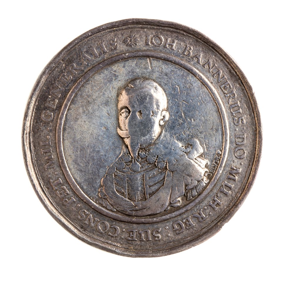 Medalj med Johan Banér, 1600-tal - Skoklosters slott - 110788