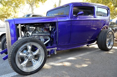 Violet automobile retro