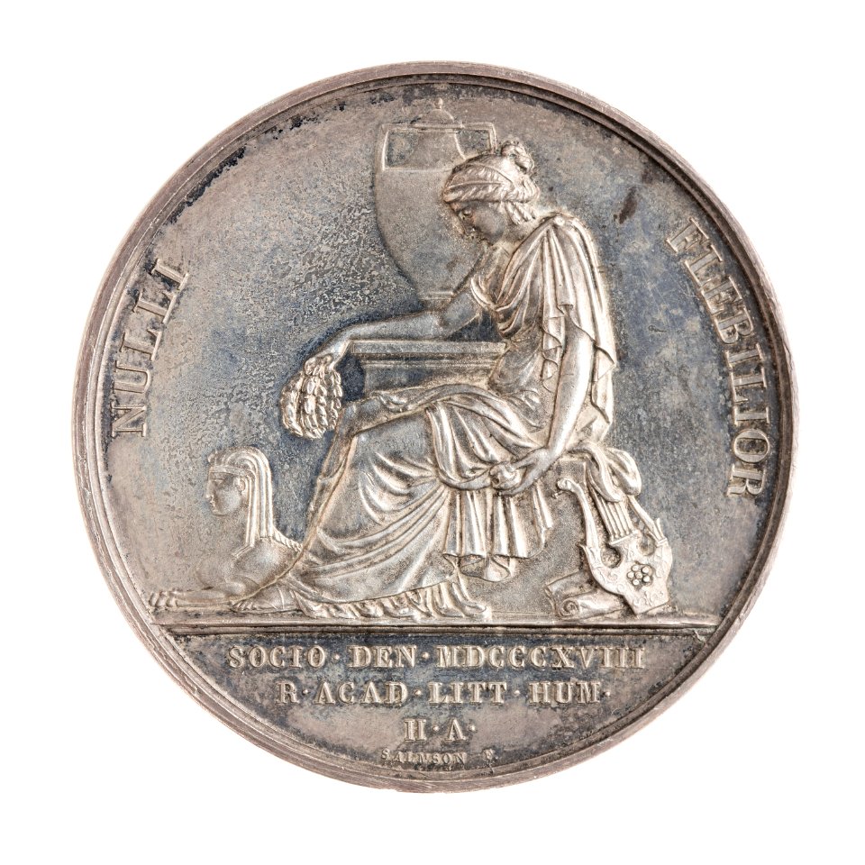 Medalj, Svenska Akademien, 1818 - Skoklosters slott - 110793