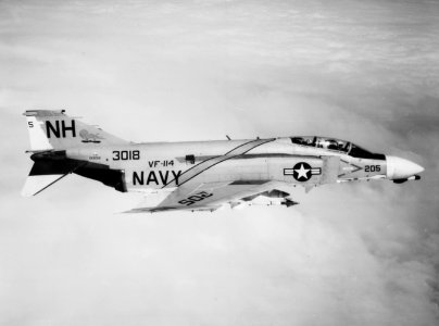 McDonnell F-4B Phantom II of VF-114 over Vietnam in 1968