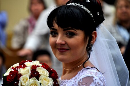 Woman bride wedding photo