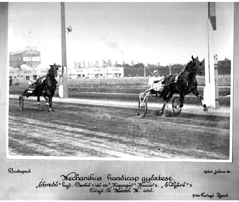 Mechanikus handicap győztese - Budapest, 1940. július 16 (1)