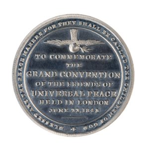Medalj slagen över fredsmötet i London 22 juni 1843 - Skoklosters slott - 110779