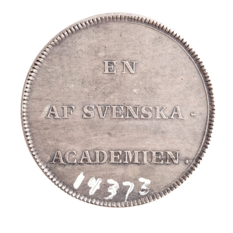 Medalj utgiven av Svenska Akademien, 1750-1790 cirka - Skoklosters slott - 110761