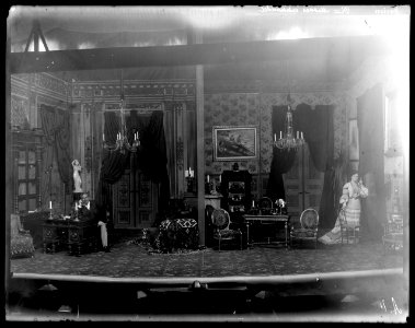 Medocs vinhandel, Dramatiska teatern 1904. Föreställningsbild - SMV - DrT123