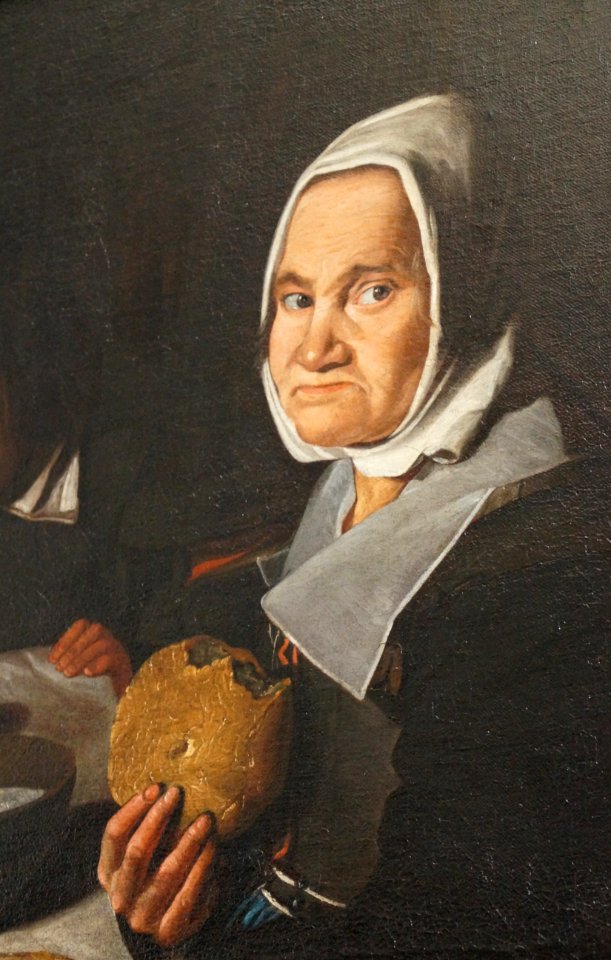 Meester van de Spijkerstof (Noord-Italië 1650-1700) - Karig maal (detail)