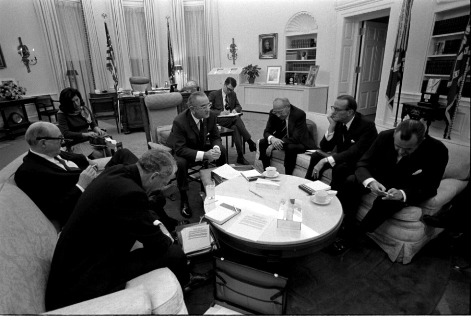 Meeting Oval Office President Johnson 1968