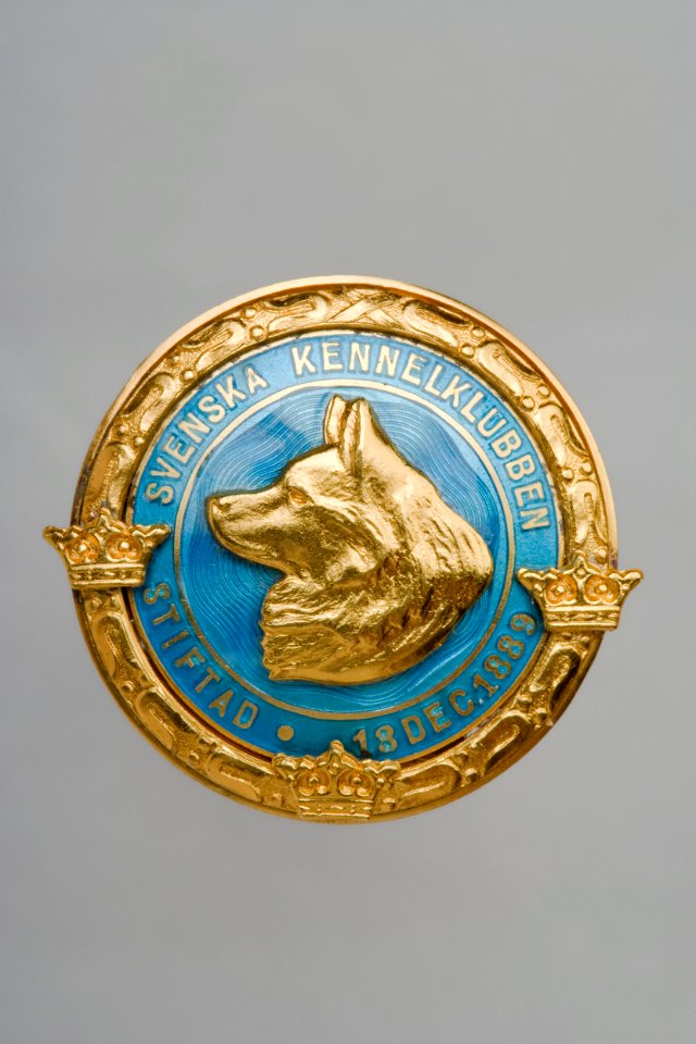 Medlems märke Svenska Kennelklubben - Livrustkammaren - 86012