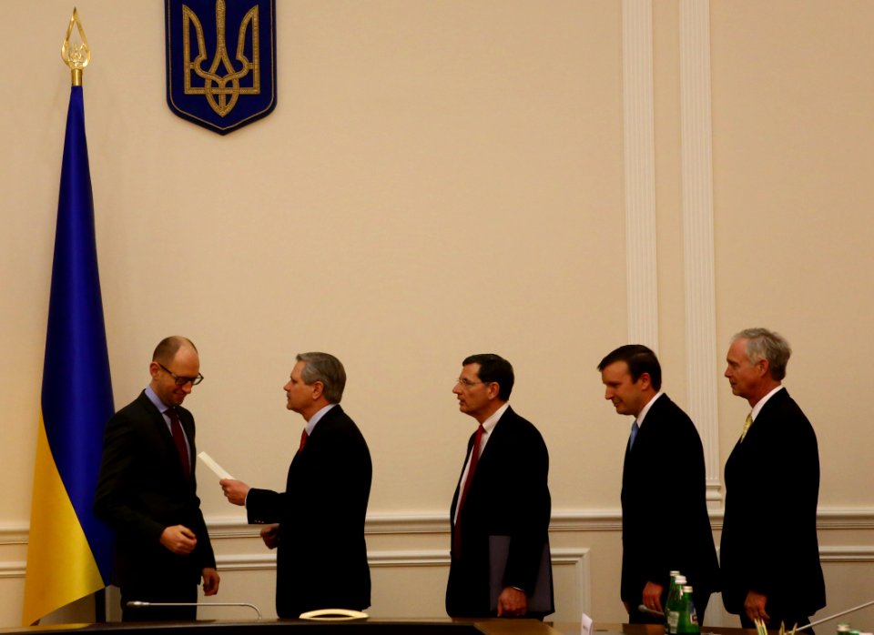 Meeting with Ukraine Prime Minister Arseniy Yatsenyuk, March 14, 2014 (13176180743)