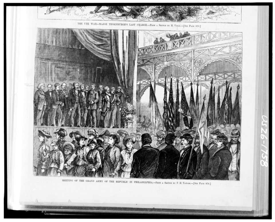 Meeting of the Grand Army of the Republic in Philadelphia - from a sketch by F.H. Taylor. LCCN91730870