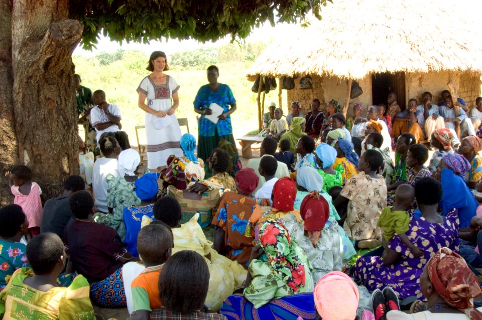 Megan Chandler worked with a women’s cooperative in rural Uganda