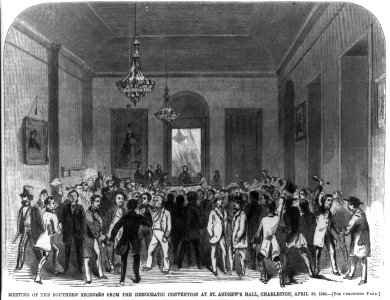 Meeting of the Southern seceeders from the Democratic Convention at St. Adnrew's Hall, Charleston, S.C. April 30, 1860 LCCN2002707171