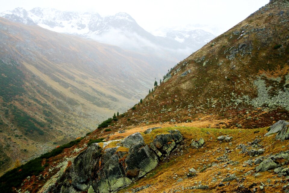 The beauty of the mountains rock landscape