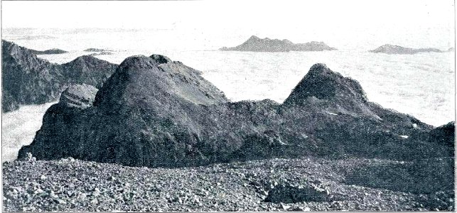 Megleno morje s Kredarice proti severu 1910