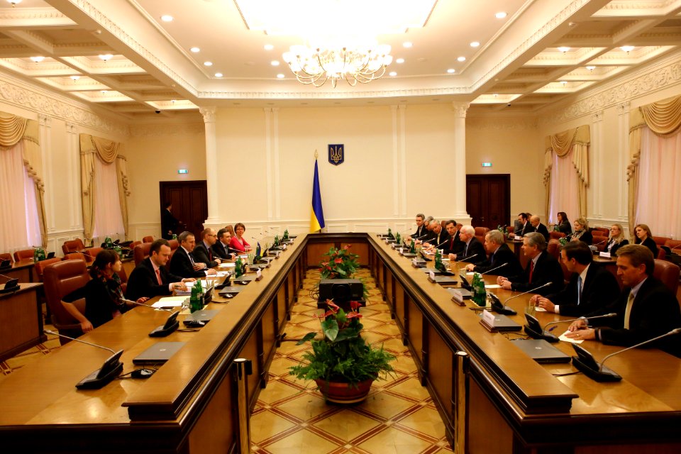 Meeting with Ukraine Prime Minister Arseniy Yatsenyuk, March 14, 2014 (13176064495)
