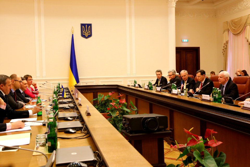 Meeting with Ukraine Prime Minister Arseniy Yatsenyuk, March 14, 2014 (13176176893)