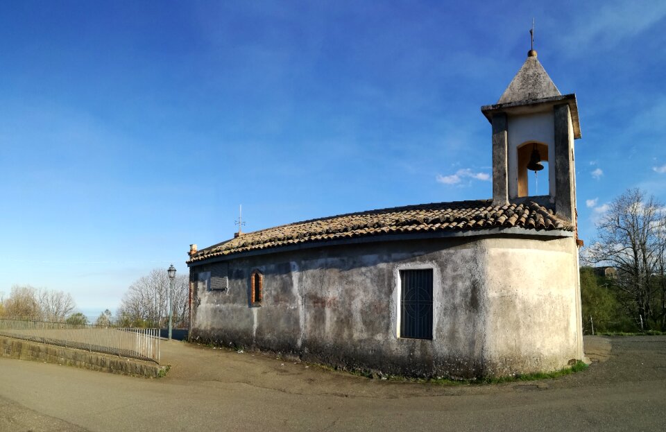 Landscape church sky