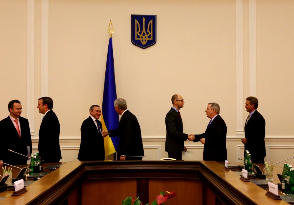 Meeting with Ukraine Prime Minister Arseniy Yatsenyuk, March 14, 2014 (13176329064)