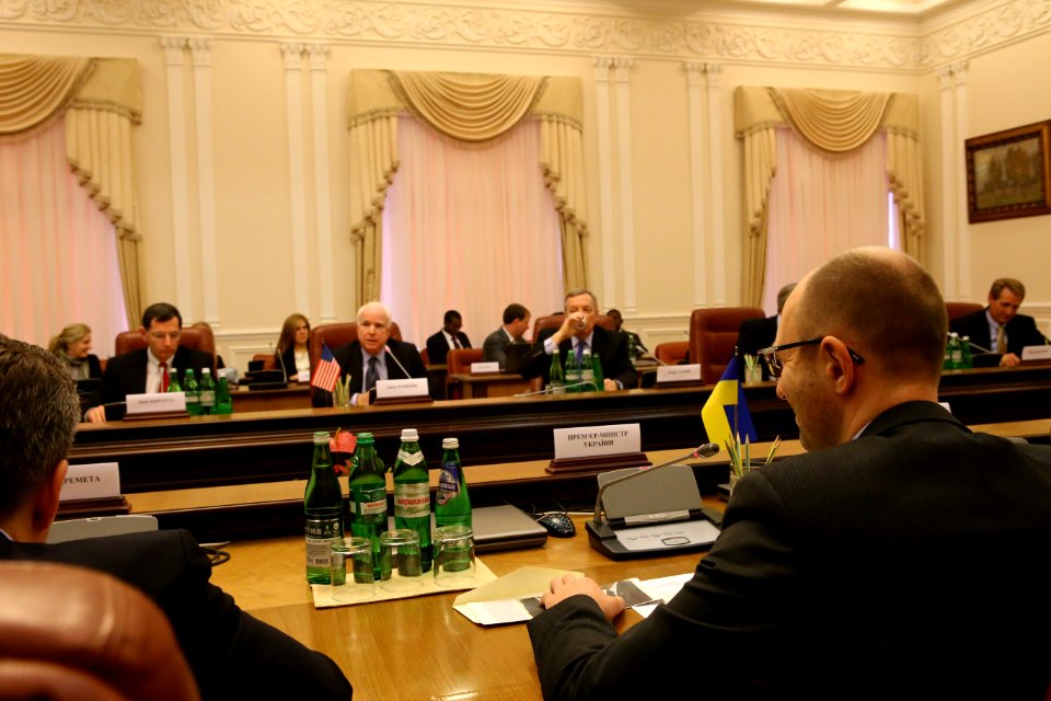 Meeting with Ukraine Prime Minister Arseniy Yatsenyuk, March 14, 2014 (13176060965)