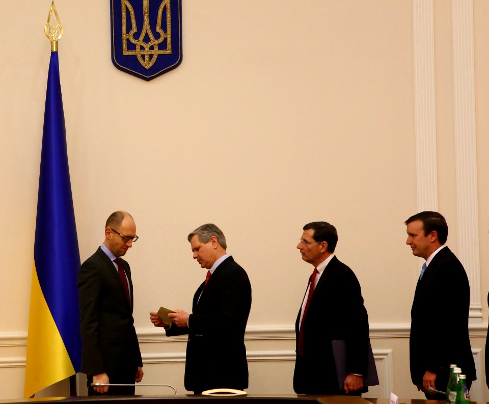 Meeting with Ukraine Prime Minister Arseniy Yatsenyuk, March 14, 2014 (13176330124)